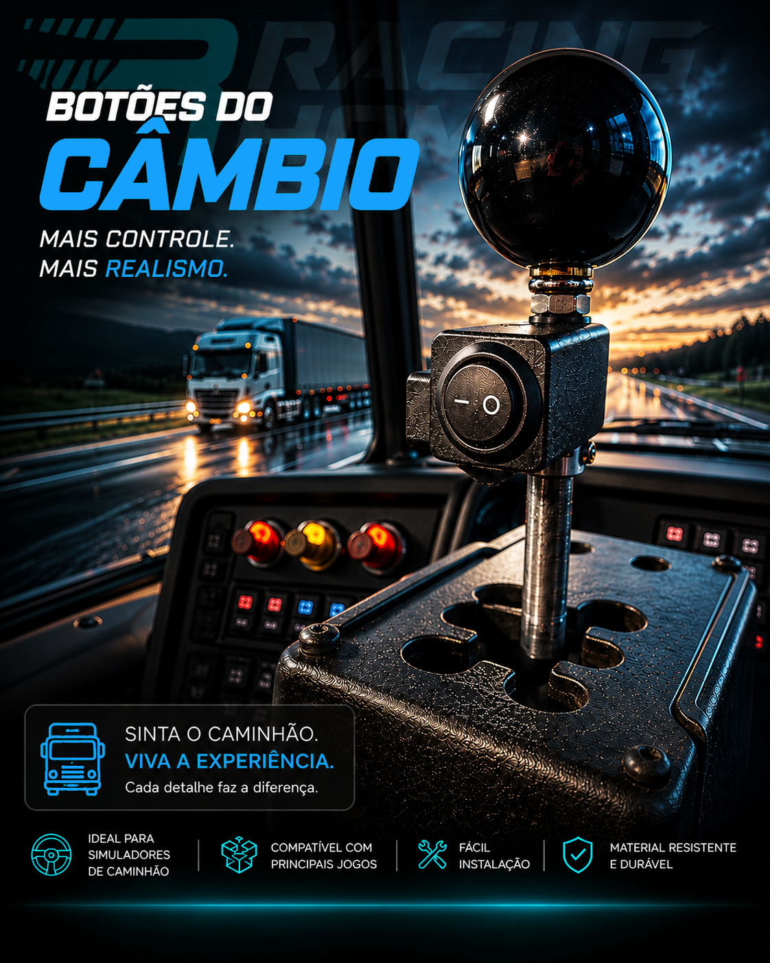 Botão Câmbio